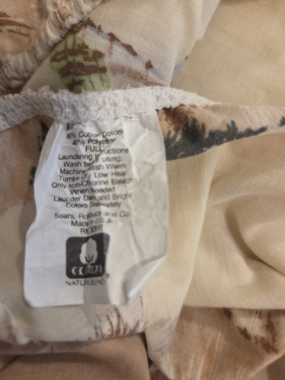 Vintage 1980's Kittens Playinf Full Sheet Set, Fitted & Top Sheet